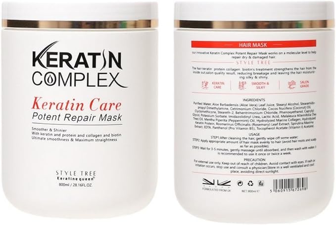 Keratin Complex Keratin Care, Smoothing Shampoo, Nourishing Conditioner, Hair Repair Mask with Bond Sealing har Syrum. Complete hair care. (Hair mask 1pc) - Image 3
